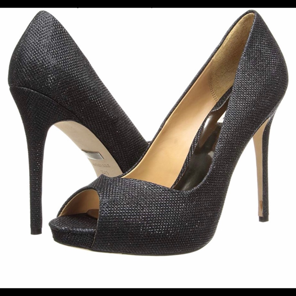 Black peep toe